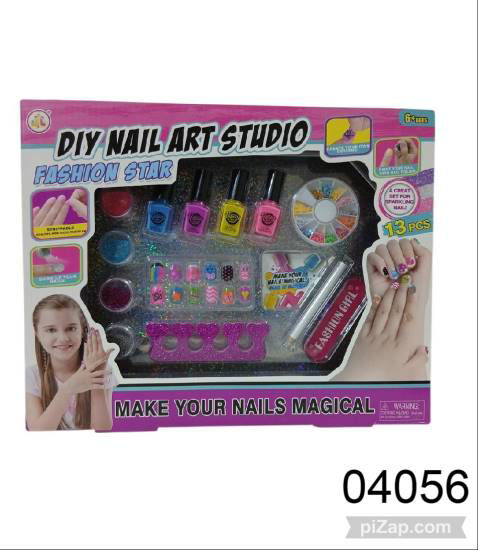 Imagen de SET DE UÑAS C/UÑAS POSTIZAS 4 ESMALTES 6.26